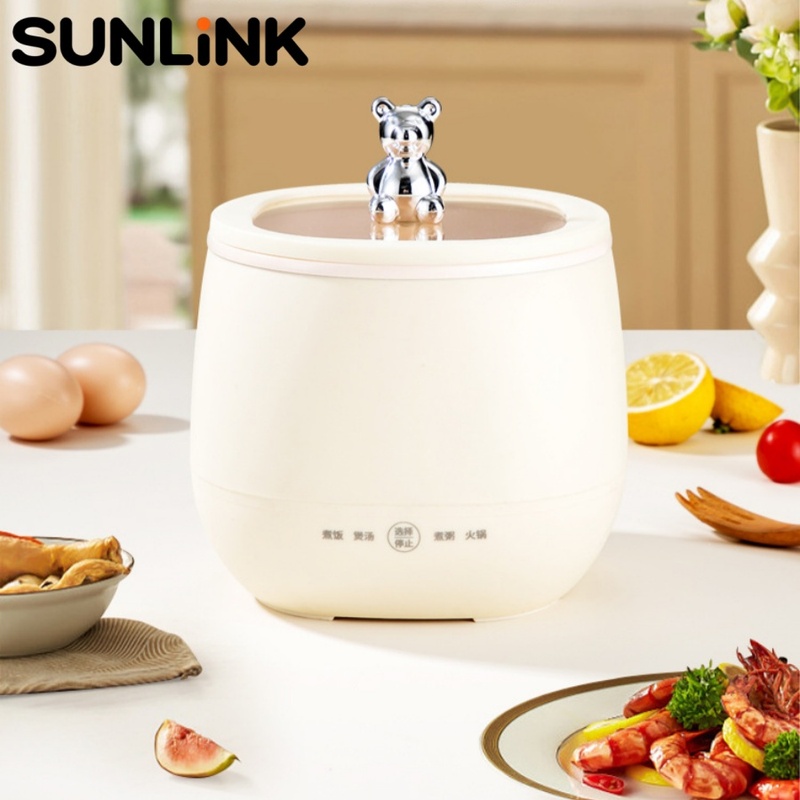 Hot Pot Portable Dual - 1pc 1.8L Mini Electric Cooker Non-Stick