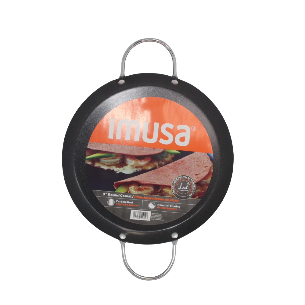 9in Carbon Steel Nonstick Roun - огляд і ціна Comal Griddle Round