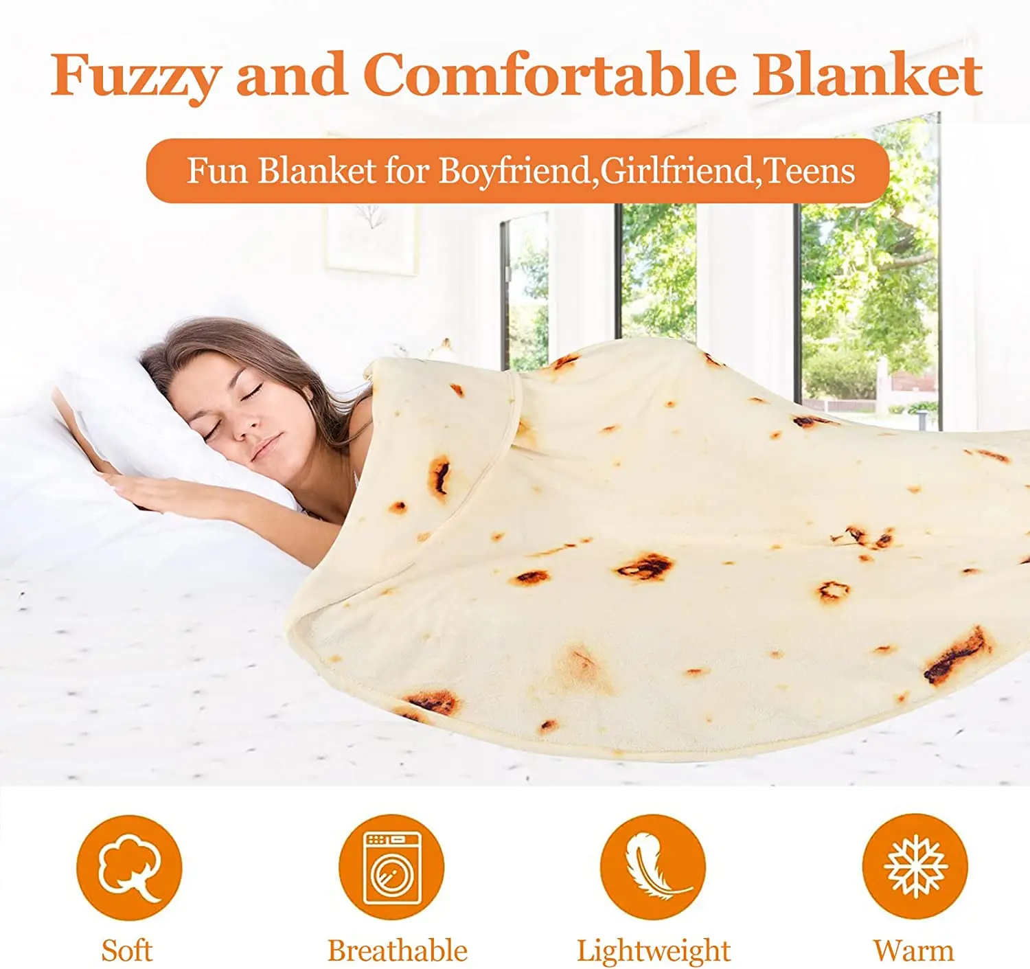 Super Soft Warm Flannel Burrit - огляд і ціна Tortilla Warmer Cloth