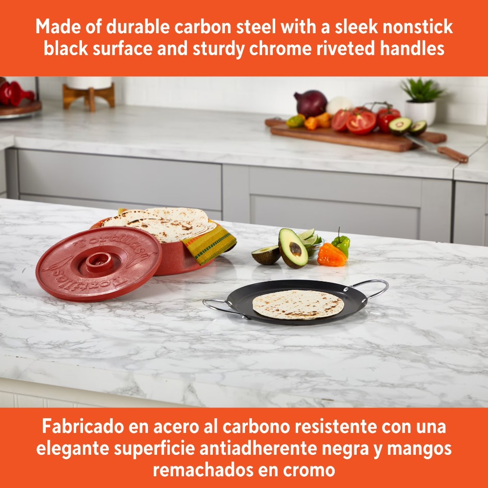 Carbon Steel Nonstick Round Co - огляд і ціна Comal Griddle Round