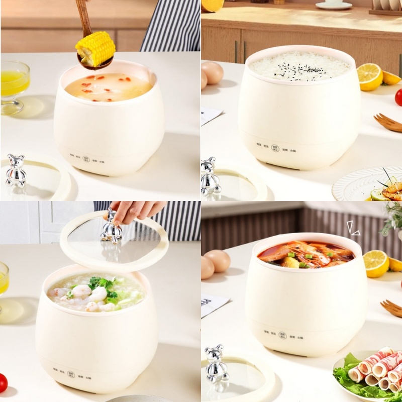 1pc 1.8L Mini Electric Cooker  - огляд і ціна Hot Pot Portable Dual